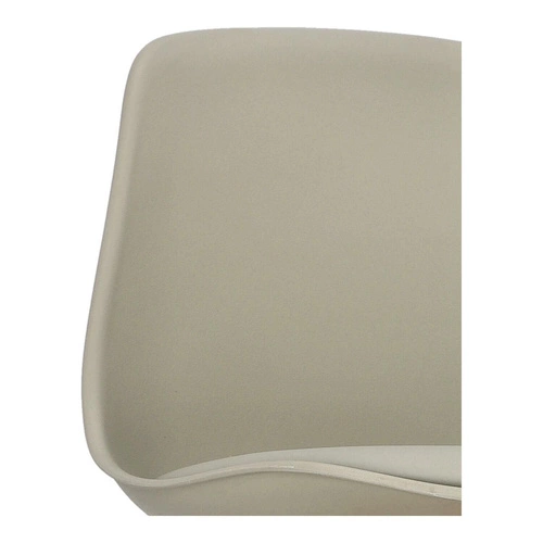 Barová židle Nord šedá s opěrkou do kuchyně a jídelny moderní dřevěná z ekokůže Intesi