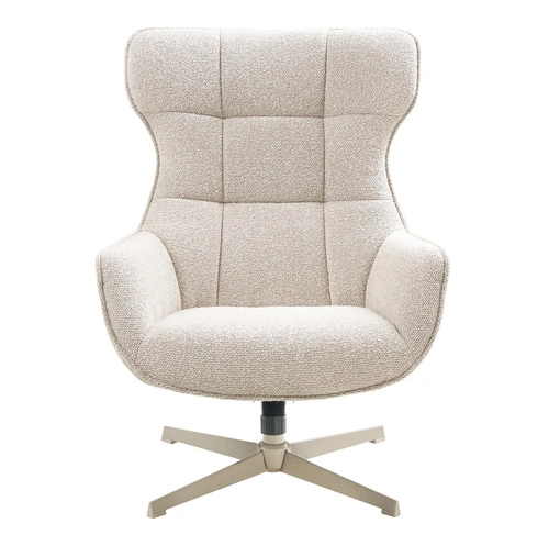 Kancelářská otočná židle Turin bílá boucle moderní do kanceláře a pracovny