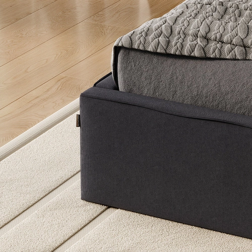 Čalouněná postel Britney 160x200 šedá s úložným prostorem moderní do ložnice