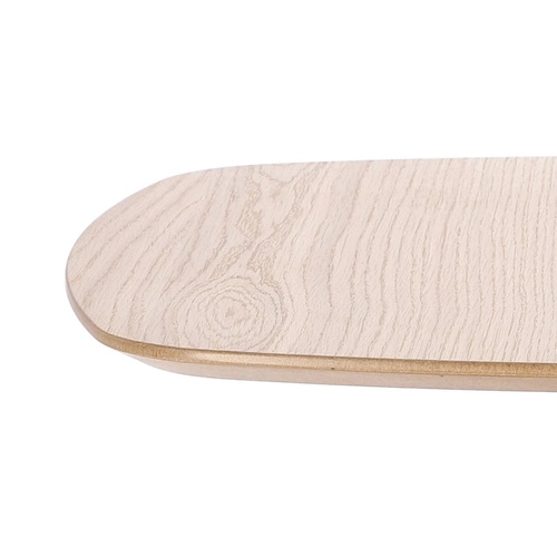 Jídelní kulatý stůl Mizo 60 cm dubová dýha černá noha moderní Intesi