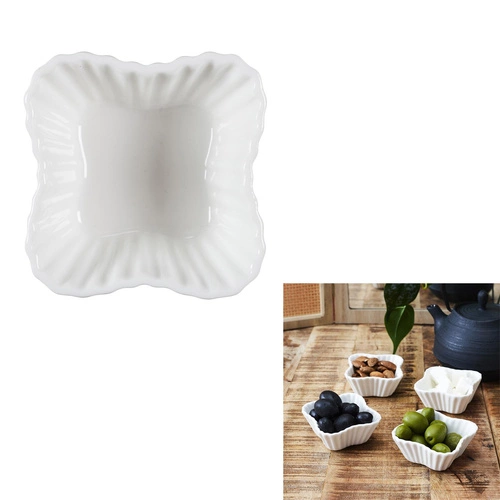 Keramická miska na předkrmy Ramekin Intesi bílá boho do myčky do jídelny