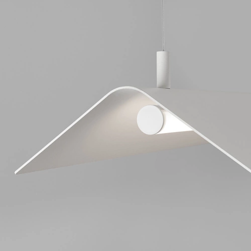 Závěsné LED svítidlo ELVA bílé moderní s regulací do obýváku, kuchyně nebo nad stůl