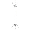 Kovový stojanový věšák Loop šedý do předsíně vintage na bundy a kabelky 170 cm