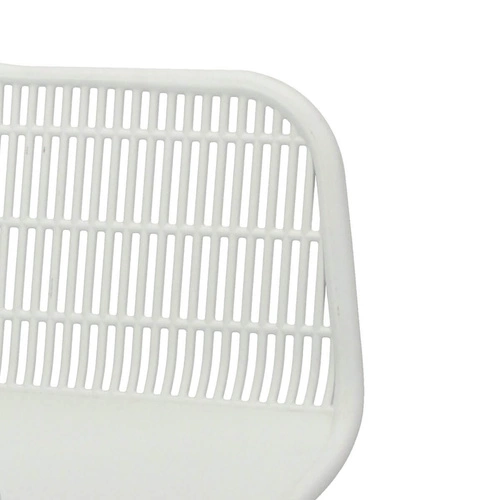 Zahradní židle Becker bílá plastová Intesi s područkami v boho stylu