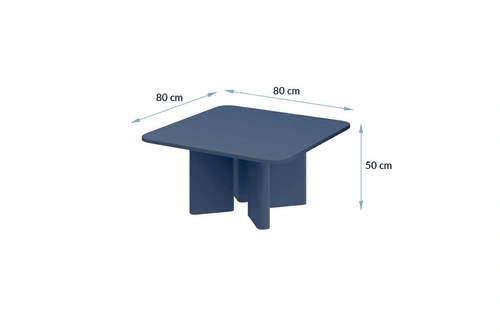 Konferenční stolek Caswell 80 cm čtvercový moderní zelený do obývacího pokoje