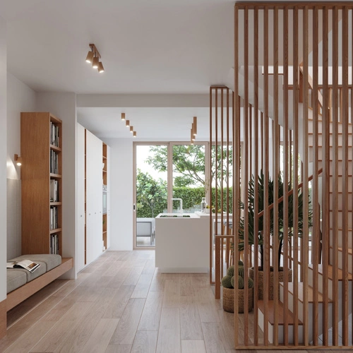 Nástěnné svítidlo ZEKE moderní dubové do obývacího pokoje a ložnice skandinávský Sollux Lighting