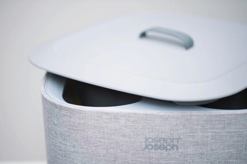 Joseph Joseph Tota moderní dvoukomorový koš na prádlo 60 l do koupelny šedý