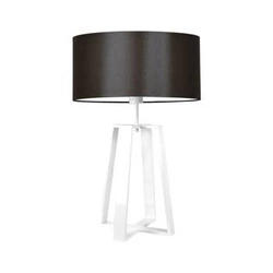 Stolní noční lampa Thor moderní s hnědým stínidlem do ložnice a obýváku LYSNE