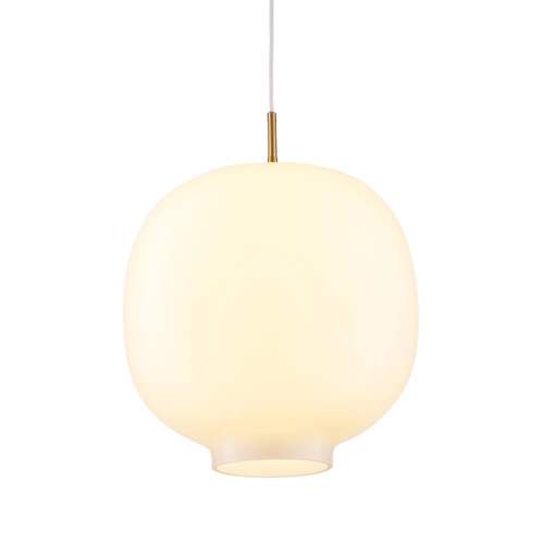 Závěsné svítidlo BONI bílá koule 35 cm do obýváku a kuchyně moderní