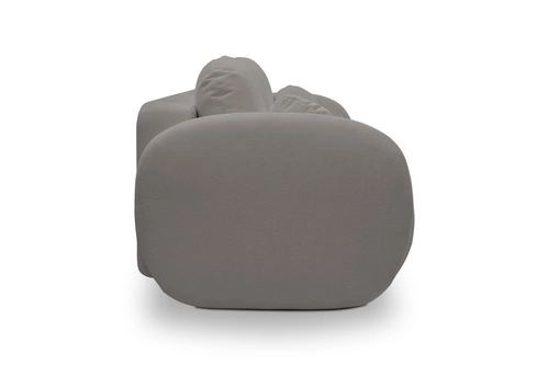 Rozkládací pohovka Salby pro 3 osoby s úložným prostorem a funkcí spaní šedá do obýváku