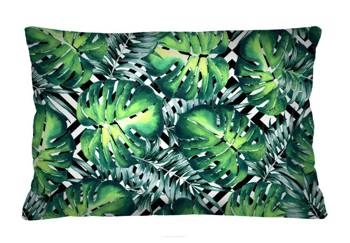 Dekorační polštář Hipno Monstera sametový antialergický do obýváku 40x60 cm