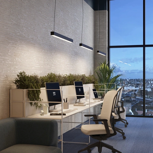 Závěsné LED svítidlo Pinne 117 černé do kuchyně a nad ostrůvek moderní Thoro