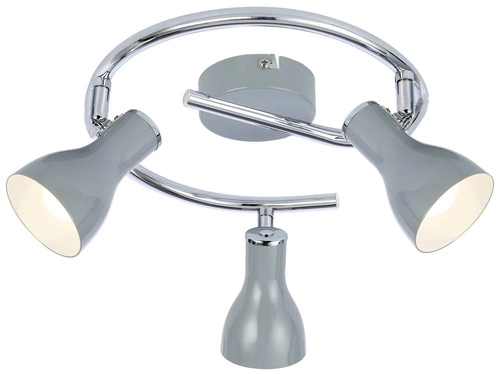 Spirálová stropní lampa Julie 3x40W E14 šedá