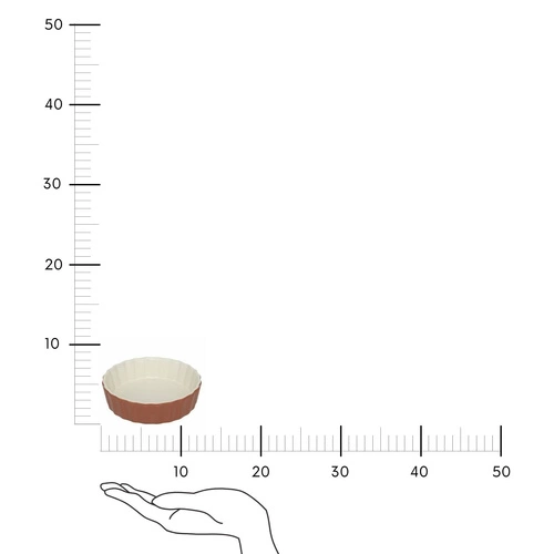 Keramická kulatá forma na koláč 12 cm červená na pečení 5five simply smart snadné čištění