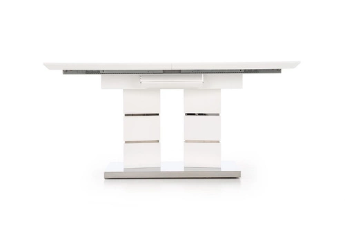 Rozkládací jídelní stůl Dorel bílý moderní MDF 160-200x90 cm Intesi