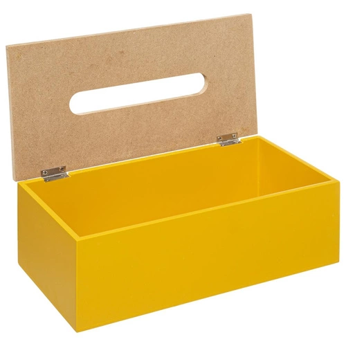 Moderní žlutá krabička na kapesníky