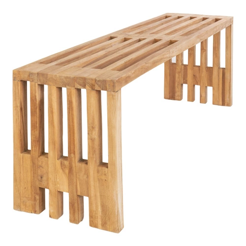 Lavička Benidorm 140 cm přírodní teak