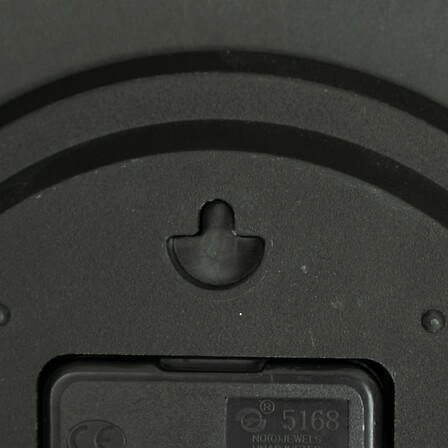 Nástěnné hodiny Doris 30 cm černé moderní tiché hodiny do obýváku s 3D číslicemi Atmosphera