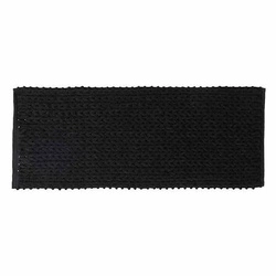 Bavlněná koupelnová předložka černá 50x120 cm Colors 5five simply smart měkká protiskluzová