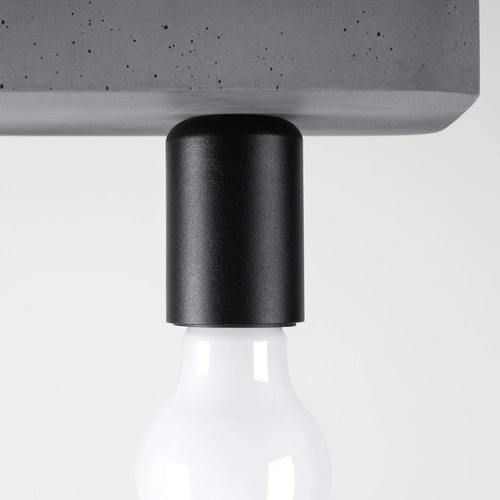 Betonové stropní svítidlo TAVO 3 šedé industriální do obýváku kuchyně jídelny Sollux