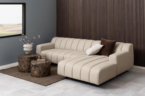 Sada 2 kulatých konferenčních stolků Dice mramorově hnědých moderních do obýváku 2v1