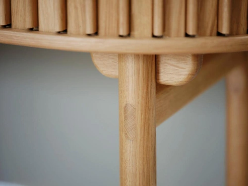 Psací stůl Carno dubový moderní pracovní 120 cm oválný UNIQUE