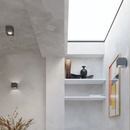 Stropní svítidlo QUAD 1 antracit moderní kovové do obýváku kuchyně ložnice Sollux