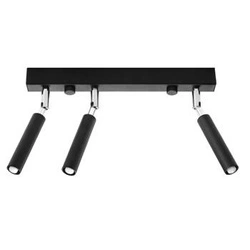Stropní svítidlo Eyetech 3 černé moderní kovové do kuchyně a obýváku Sollux