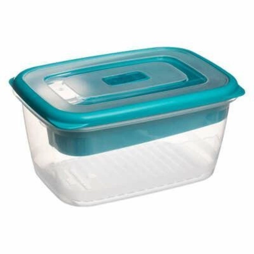 Modrý hermetický lunchbox s přihrádkami 1,7 l 5five Simply Smart do školy i práce