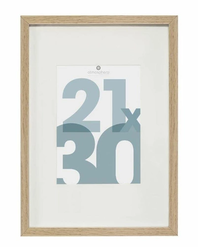 Dřevěný závěsný fotorámeček 21x30 Wood slim Atmosphera přírodní moderní
