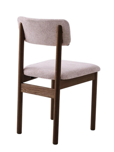 Jídelní židle Canora čalouněná v pískové barvě na dubových nohách