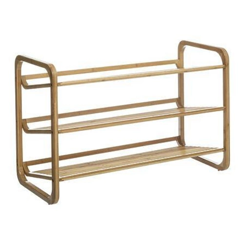 Bambusový botník 5five simply smart, 3 police, přírodní, do předsíně, boho styl