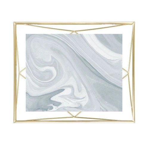 Kovový fotorámeček 20x25 Prisma Umbra zlatý na stěnu i stůl moderní