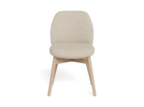 Actona Joy čalouněná skandinávská jídelní židle béžová dub