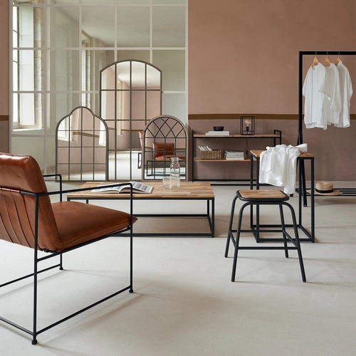 Taburet Edena akácie/kov