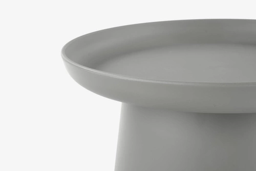 Kulatý konferenční stolek Xena 50 cm šedý moderní skandinávský do obýváku Intesi