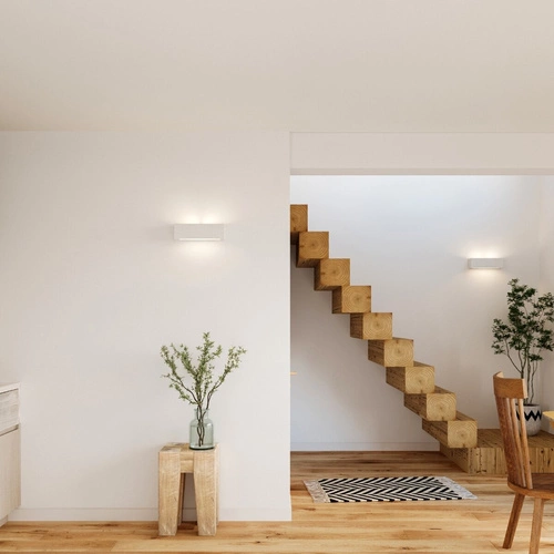 Moderní keramická nástěnná lampa Vega bílá Sollux do obýváku, ložnice nebo nad zrcadlo