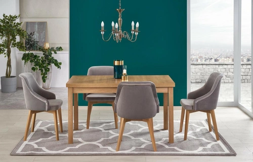 Rozkládací jídelní stůl Tiago 2 140–220 cm moderní přírodní dub Intesi