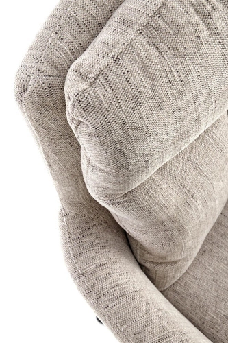 Otočná čalouněná židle Ophelia Intesi béžová s područkami do obýváku a kanceláře