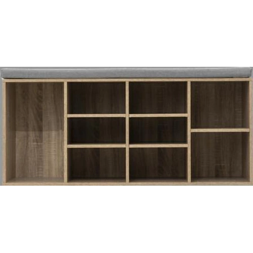 Botník se sedákem Fela 5five simply smart, lavice s policemi, skandinávská šedá