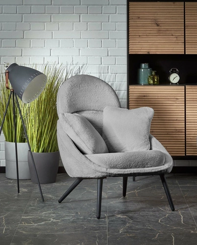 Křeslo Gloris lounge šedé