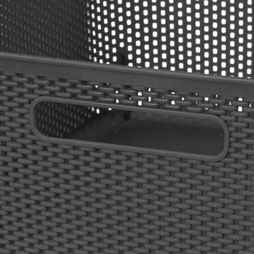 Úložný koš na hračky s puntíky 11 l tmavě šedý s úchyty 5five simply smart