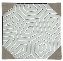 Stropní svítidlo čtvercové Aston 40x40 bílé skleněné moderní do obýváku a kuchyně