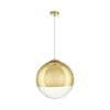 Závěsné svítidlo koule FLASH L zlaté sklo do obýváku a jídelny, výškově nastavitelné 40 cm