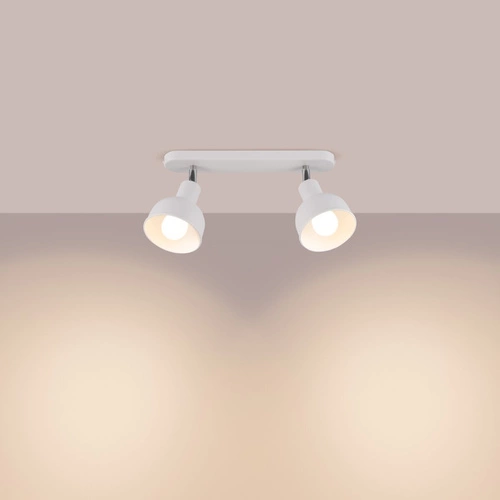 Stropní svítidlo ELBA 2 bílý kovový loftový do obýváku a ložnice SOLLUX LIGHTING
