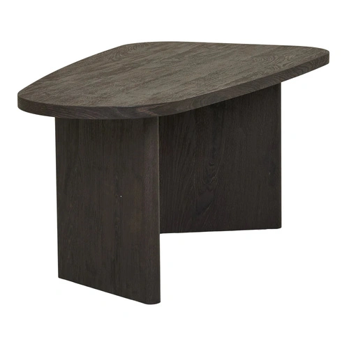 Konferenční stolek Melo 50x100 cm oválný hnědý moderní do obývacího pokoje