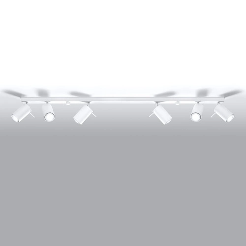 Stropní svítidlo RING 6L bílé moderní kovové do obýváku kuchyně nebo ložnice