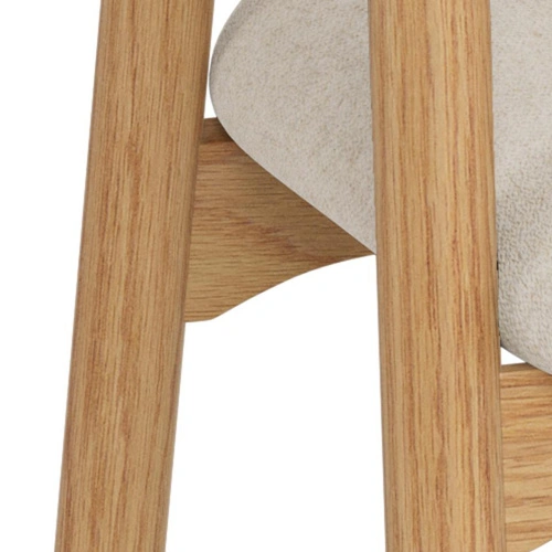 Jídelní židle Addi Actona skandinávská béžová dubová s područkami