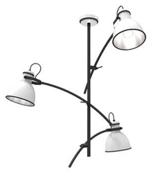 Závěsná lampa Zumba 3x60W E27 bílá+černá