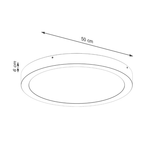 Stropní LED svítidlo ONYX 50 černé moderní kulaté do obývacího pokoje a ložnice SOLLUX